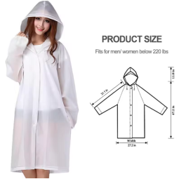 Rain Poncho Factory - Disposable Hooded Transparent Fashion
