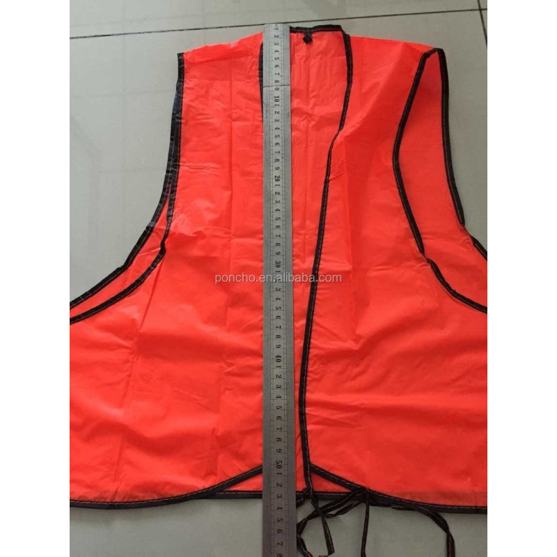 Safety Vest Factory - Stock Orange PVC Safety Vest
