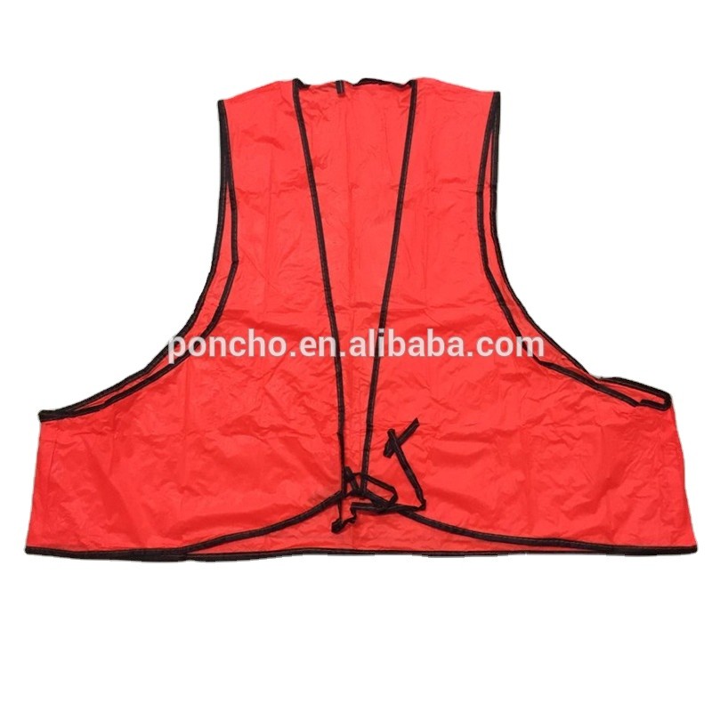 Safety Vest Manufacturer - Adult Orange PVC Safety Vest