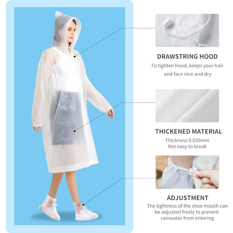 Rain Poncho Manufacturer - PEVA Factory Reusable Waterproof
