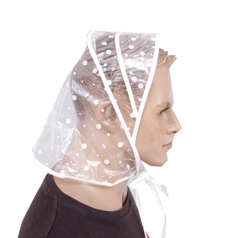 Rain Poncho Manufacturer - Transparent Plastic Rain Bonnet