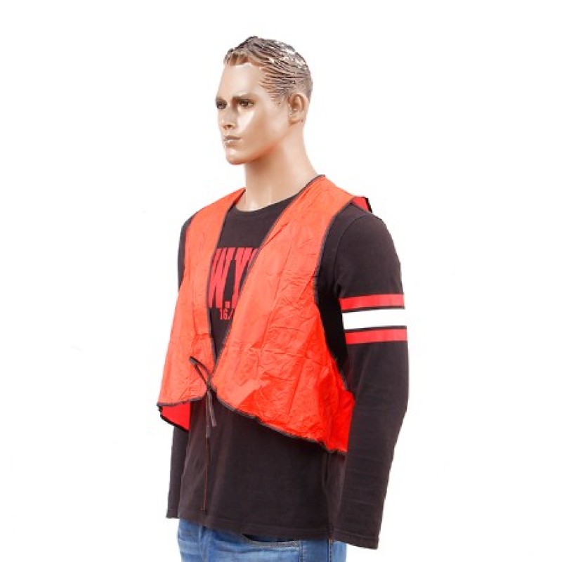 Safety Vest Factory - Stock Orange PVC Safety Vest