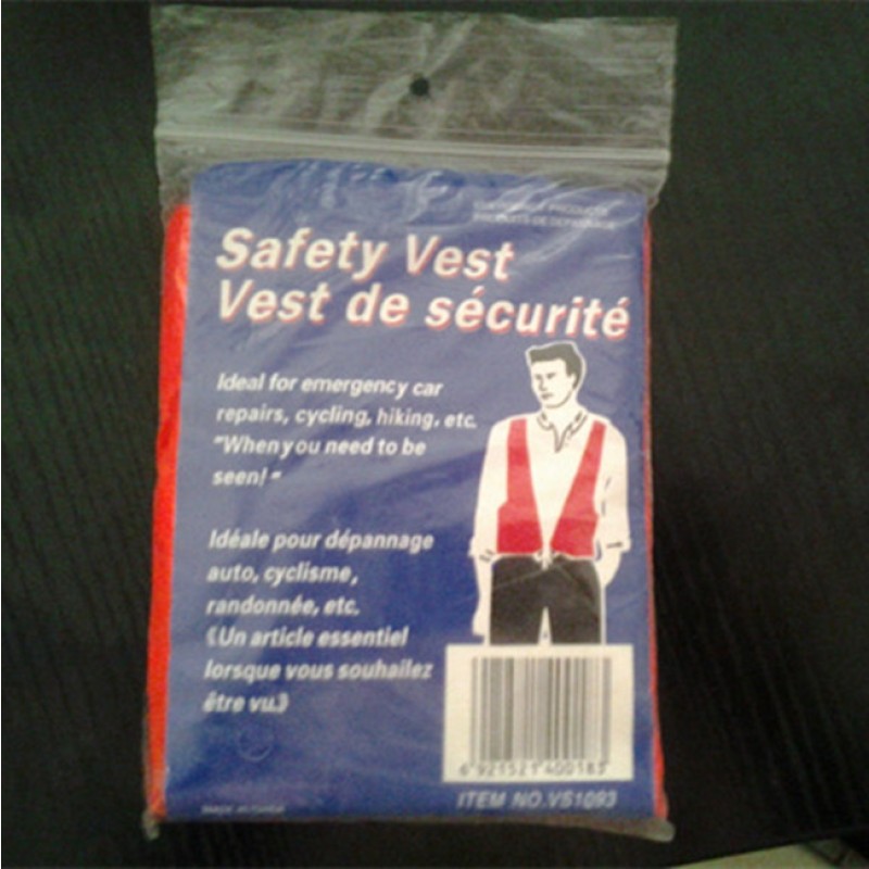 Safety Vest Manufacturer - Adult Orange PVC Safety Vest