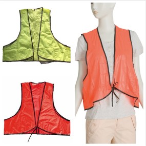 Safety Vest Manufacturer - Adult Orange PVC Safety Vest