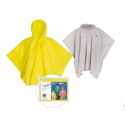 Rain Poncho Factory - Hooded PEVA Solid Color with Button