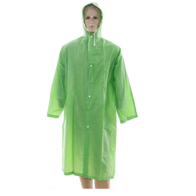 Rain Poncho Factory - PVC Long Design Buttons Drawstring