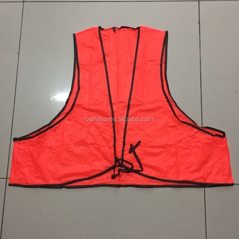 Safety Vest Factory - Stock Orange PVC Safety Vest