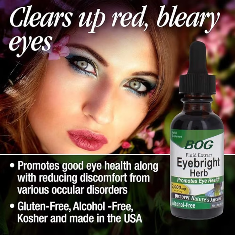 ODM Eyebright Herb 1oz Extract Supports Eyes & Vision | Non-GMO | Alcohol-Free, Gluten-Free, Kosher Certified, Vegan