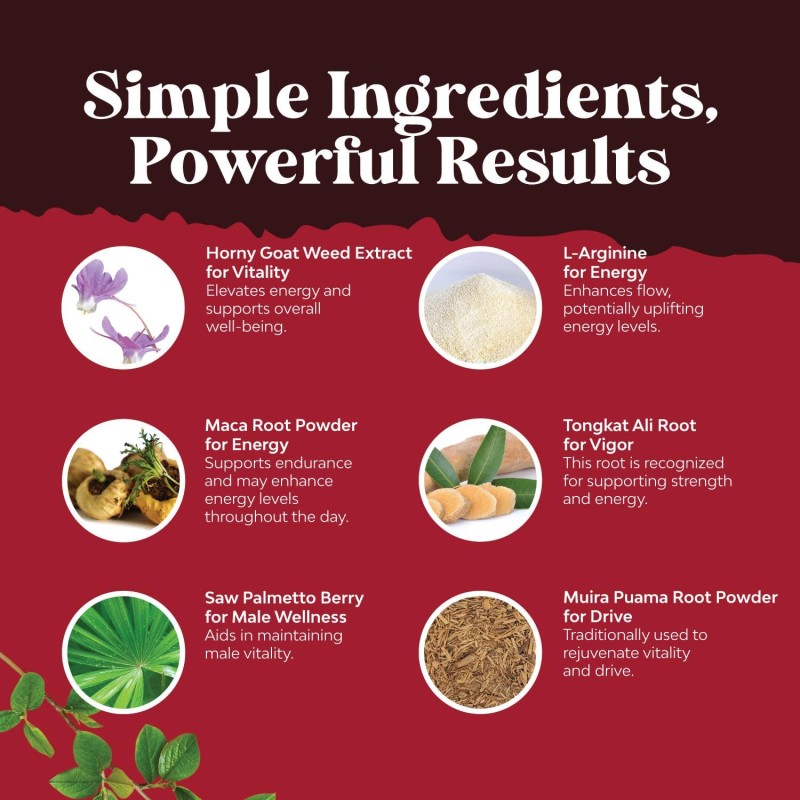 OEM/ODM Horny Goat Weed Capsules With Tribulus Saw Palmetto L Arginine and Tongkat Ali Extract