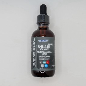 OEM Shilajit Liquid Drops with Sea Moss Zinc Magnesium Liquid Boosts Immune System Drops