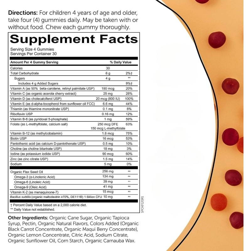 OEM/ODM Private Label Vegan Probiotic Gummies Digestive Immune Support Kids Multivitamin Gummy