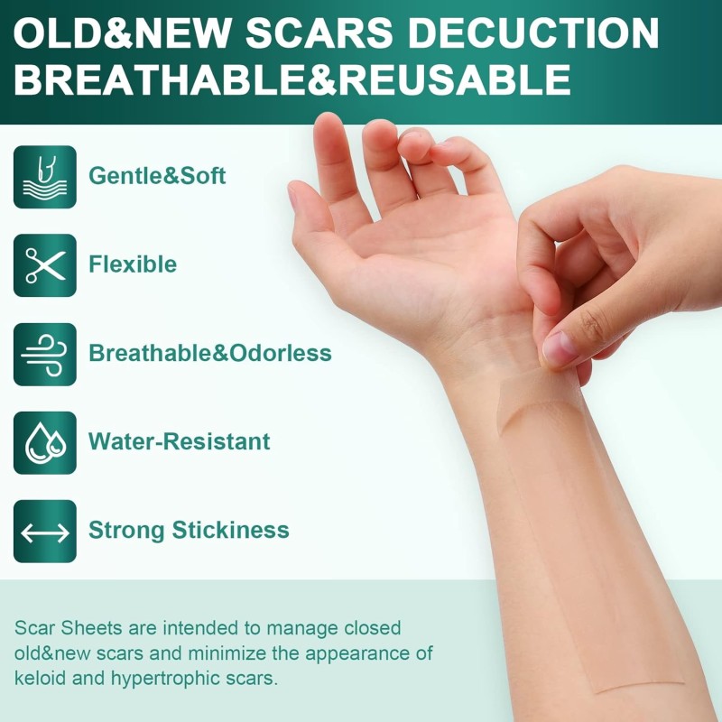 OEM/ODM Silicone Scar Sheets Silicone Scar Tape Reusable and Effective Scar Removal Sheets