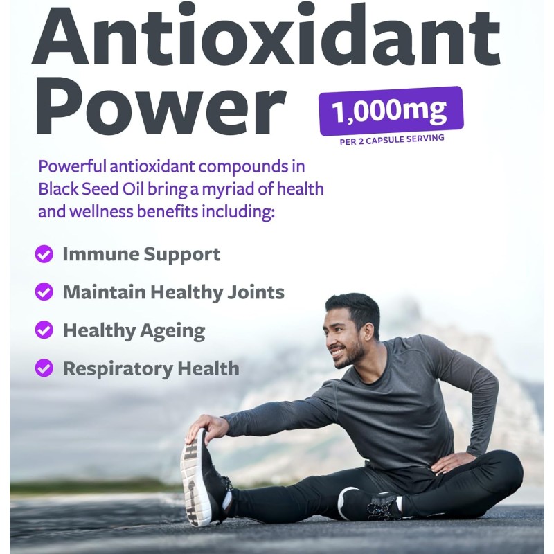 Private Label Black Seed Oil Capsules Supplement Hair & Brain & Heart Function