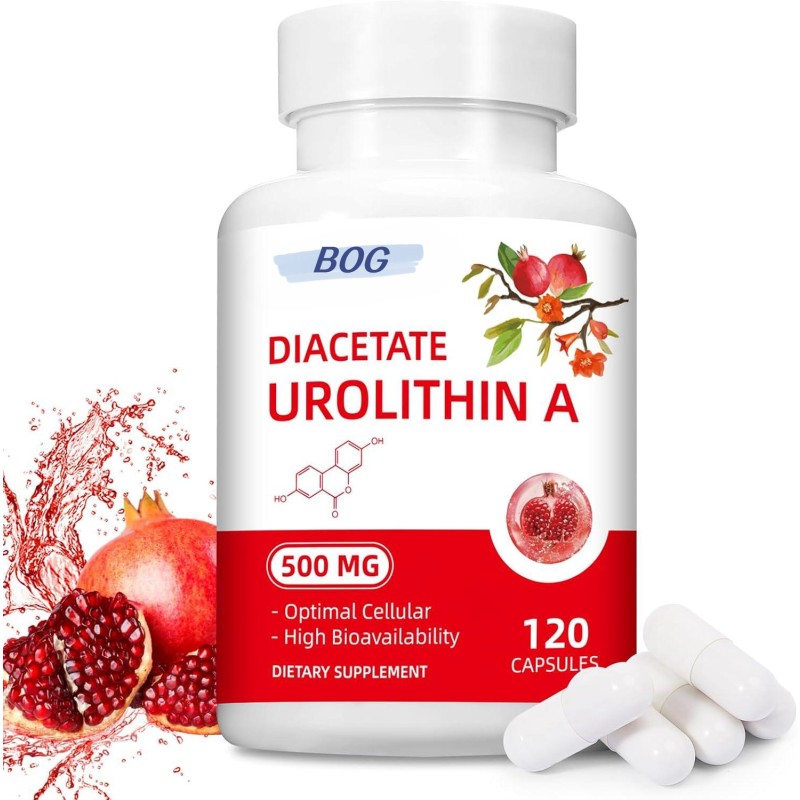 Vegan Capsules Urolithin a Capsules Mitochondrial Supplements for Boost Antioxidant Longevity Cell Repair Muscle