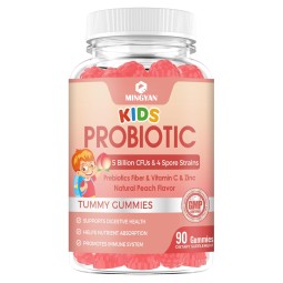 Biochealth Kids Probiotic Gummies with 5 Billion CFUs Prebiotics for Digestive Health