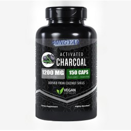 ODM/EDM Activated Coconut Charcoal Capsules Promotes Detoxification & Waste Elimination