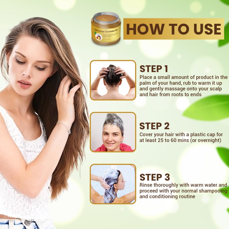 OEM/ODM Batana Oil From Honduras 100% Natural & Organic Hair Growth Solution for Men & Women