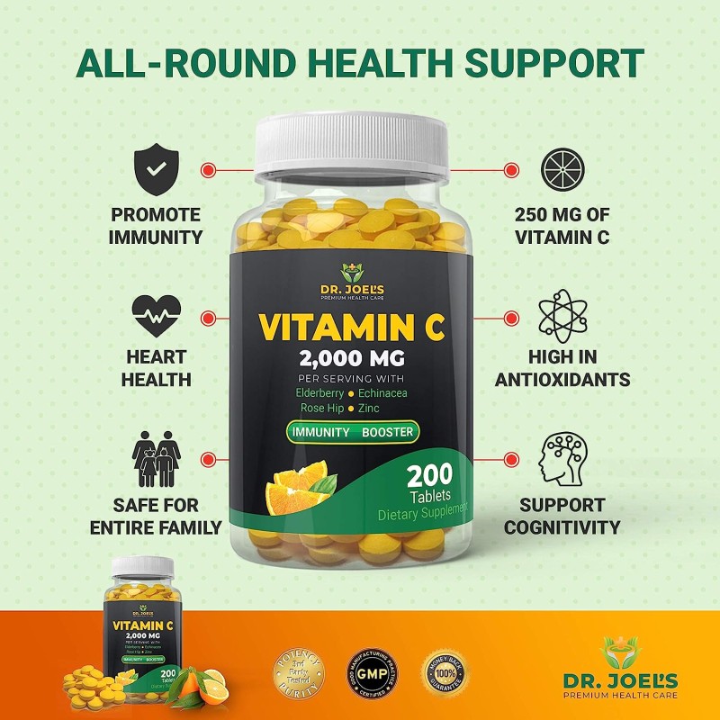 Wholesale Customized Vitamin C Multivitamin Tablets Brain Health Supplement & Immune Support