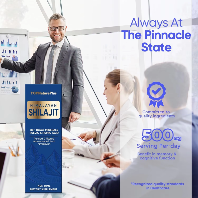 OEM/ODM Shilajit Resin Organic Liquid Shilajit Himalayan  Drop Contain 85 Trace Minerals Drops