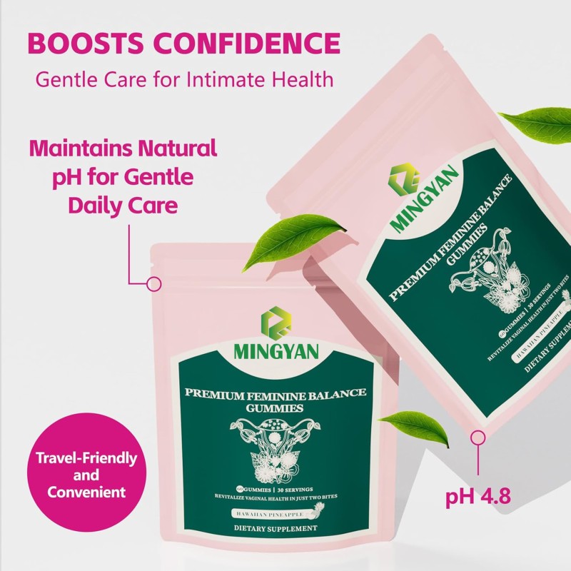 Wholesale Food Healthcare Herbal Supplements Premium Feminine Balance Gummies for Women Health & Wellness