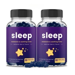 OEM Customized Organic Melatonin Gummies with Vitamins for Sleep Vegan Gummies Sugar Free