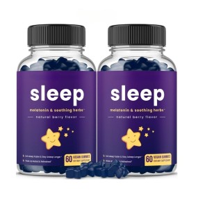 OEM Customized Organic Melatonin Gummies with Vitamins for Sleep Vegan Gummies Sugar Free