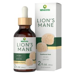 Lions Mane Liquid Extract Mushroom Supplement Drop for Brain Support Memory, Focus & Clarity