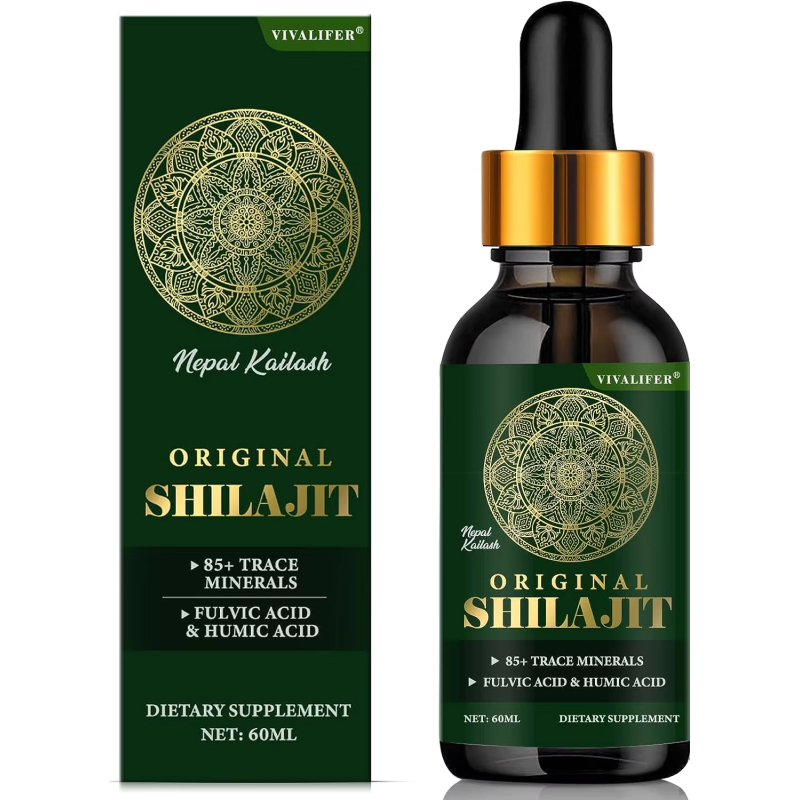 OEM/ODM Shilajit Resin Organic Liquid Shilajit Himalayan  Drop Contain 85 Trace Minerals Drops