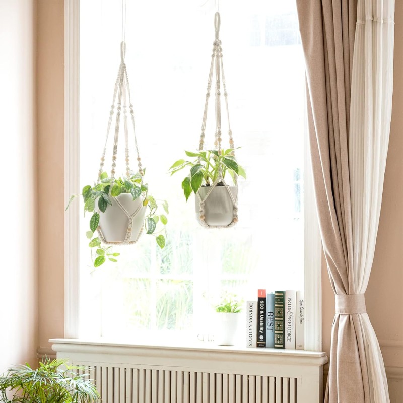 Plant Hanger Manufacturer - Wood Beads Macrame Holder