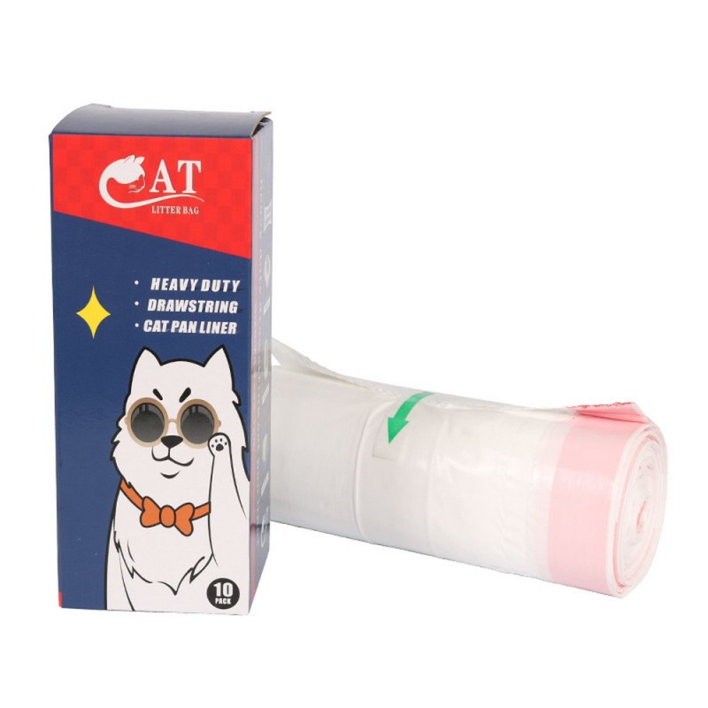 Cat Litter Liner Supplier - Tear Leak Resistant Drawstring