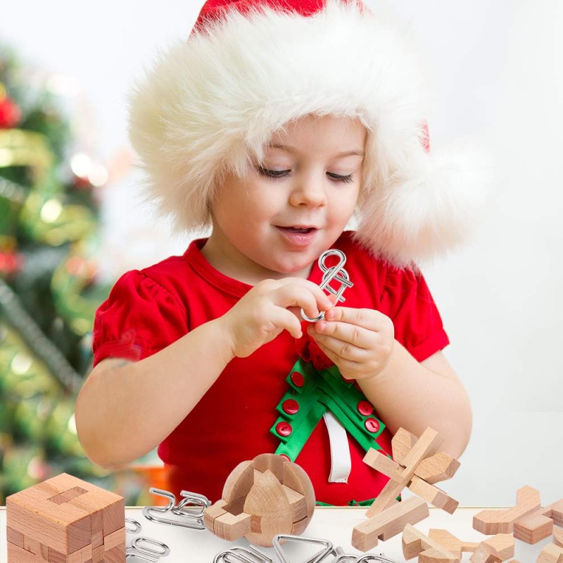 Brain Teaser Manufacturer - Metal Wooden Puzzles 9 Pack