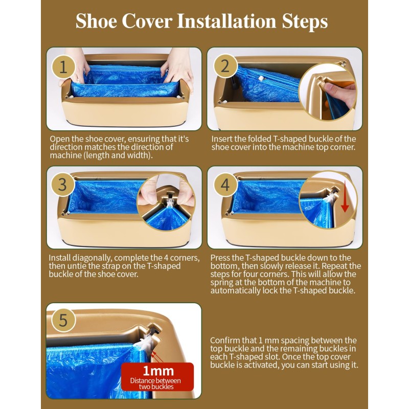 Shoe Cover Dispenser Factory - Automatic 200pcs Disposable