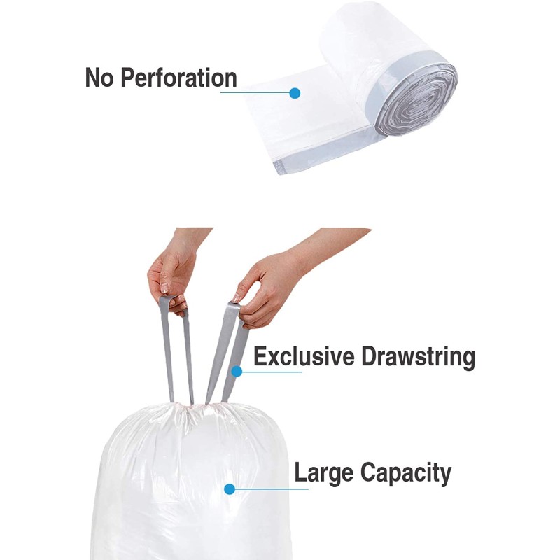 Trash Bag Factory - Drawstring Tear Free Waste Bag