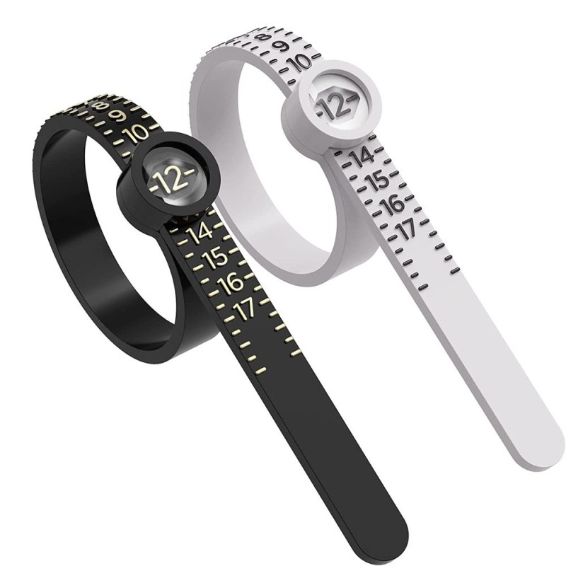Ring Sizer Factory - Plastic 1-17 Finger Gauge Tester