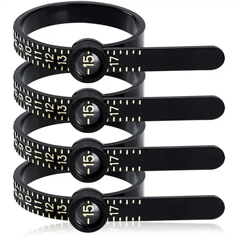 Ring Sizer Factory - Plastic 1-17 Finger Gauge Tester