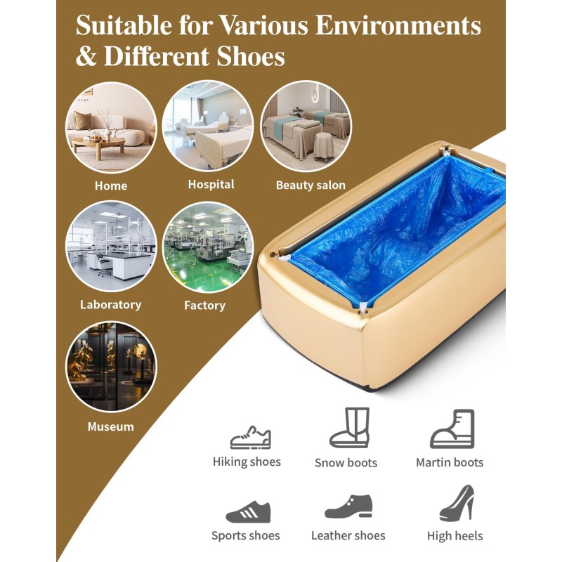 Shoe Cover Dispenser Factory - Automatic 200pcs Disposable