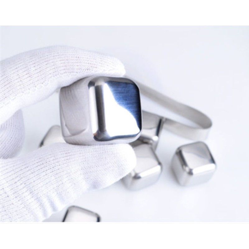 Ice Stones Factory - Stainless Steel Chilling with Tongs