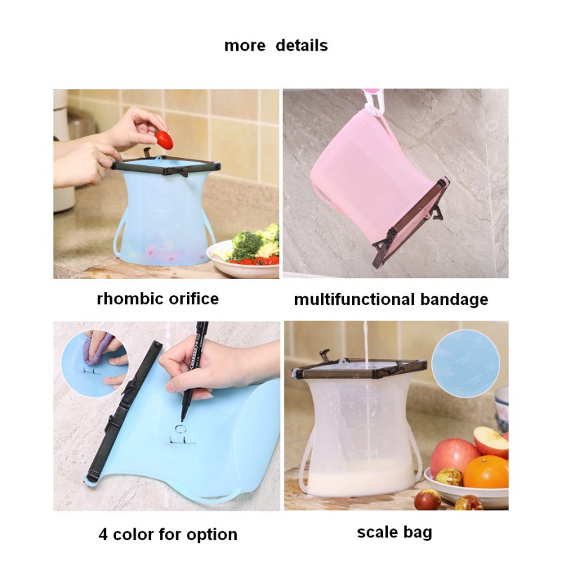 Food Bag Supplier - Reusable Silicone Leak Proof