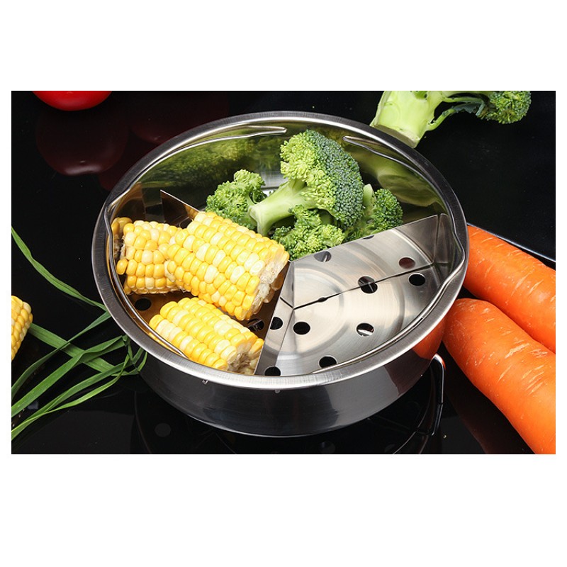 Steamer Basket Manufacturer - Removable Dividers Pressure Cooker
