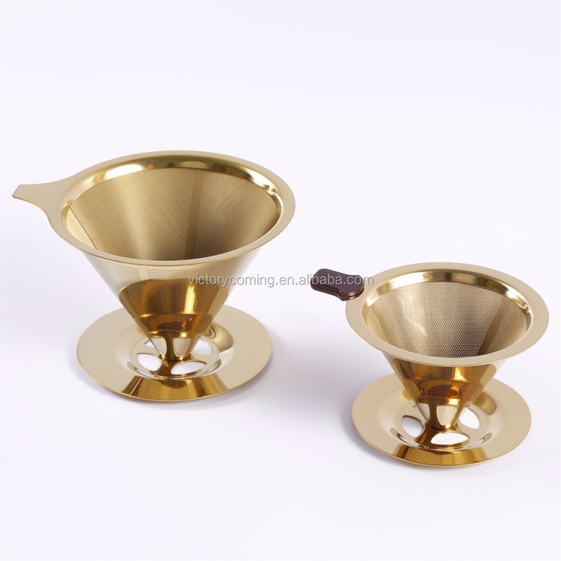 Coffee Filter Manufacturer - Titanium Coated Pour Over Cone