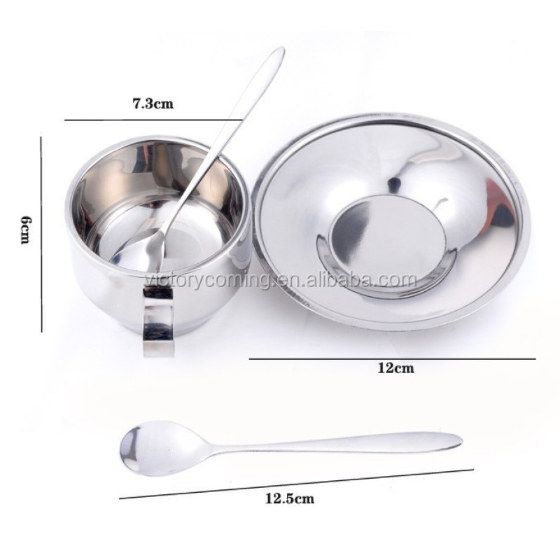Coffee Cup Factory - Sliver Stainless Steel Handle Set