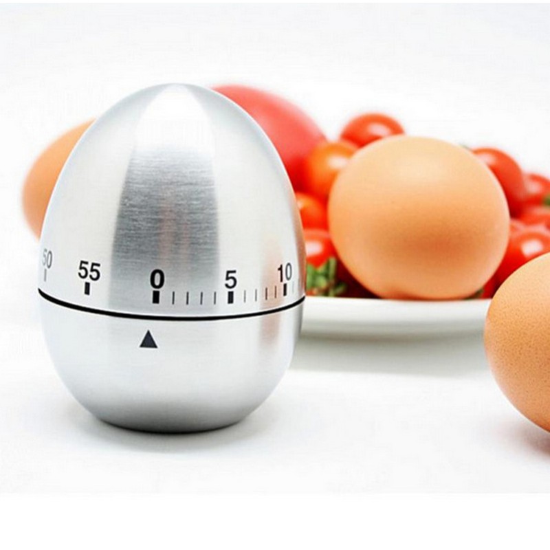 Kitchen Timer Factory - Metal Egg Shape 60 Minute