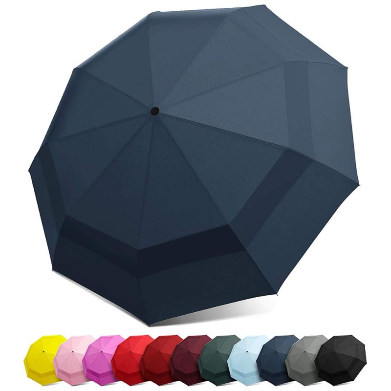 Travel Umbrella Supplier - Windproof Double Canopy Compact