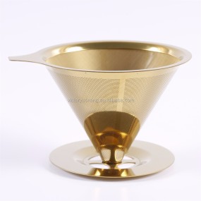Coffee Filter Manufacturer - Titanium Coated Pour Over Cone