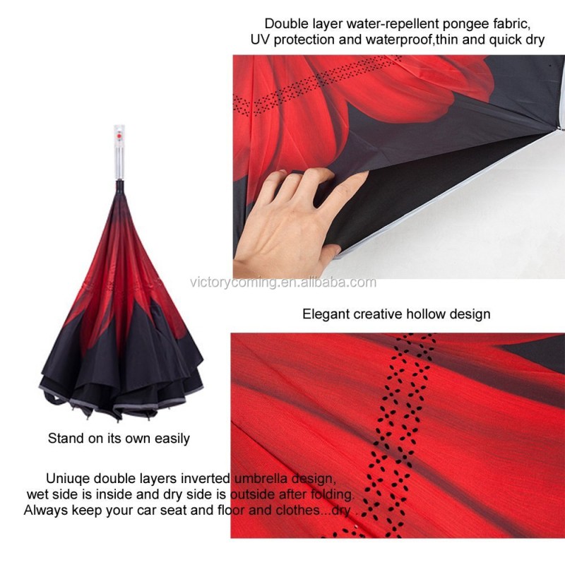 Umbrella Manufacturer - Reverse Folding LED Windproof