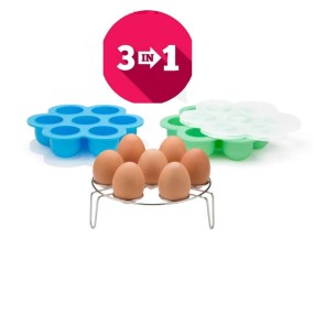 Egg Mold Manufacturer - Silicone Bites with Steamer Rack