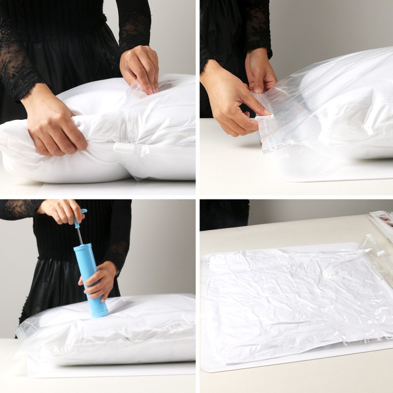 Vacuum Bag Manufacturer - Transparent Border Folding Organizer