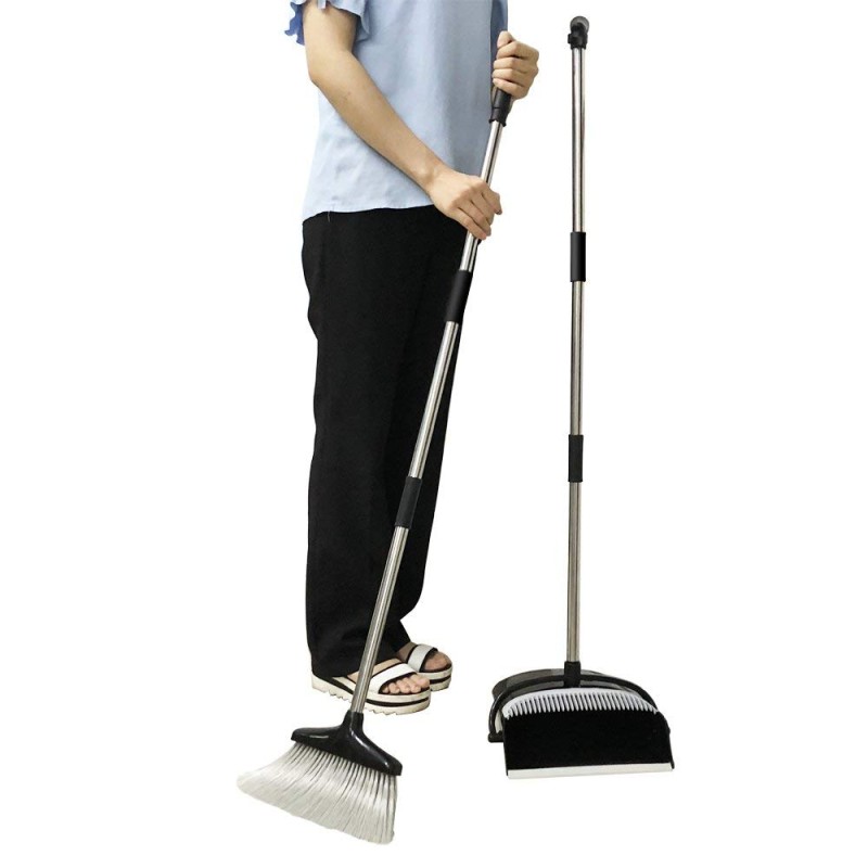Broom Dustpan Supplier - Long Handle Standing Upright