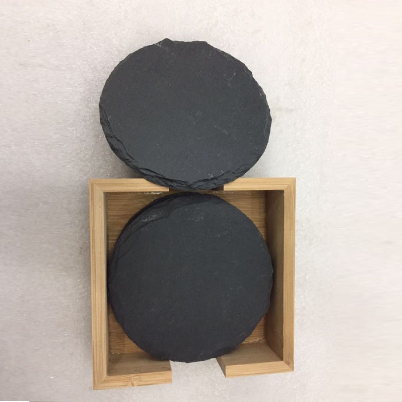 Coaster Factory - Customized Square Slate Bamboo Holder