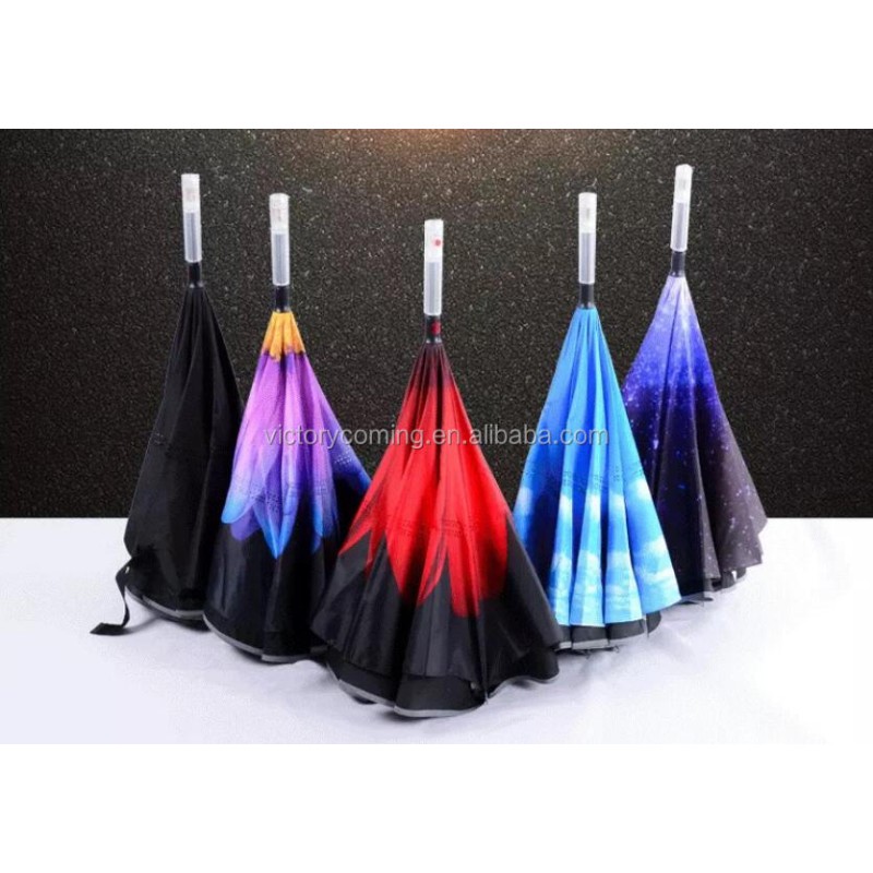 Umbrella Manufacturer - Reverse Folding LED Windproof